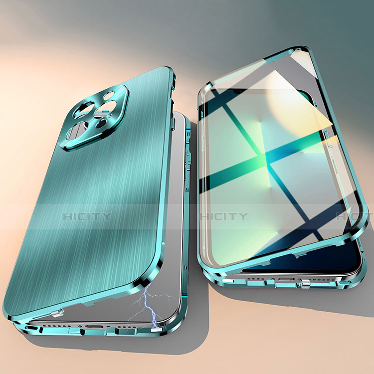 Handyhülle Hülle Luxus Aluminium Metall Tasche M06 für Apple iPhone 13 Pro Max