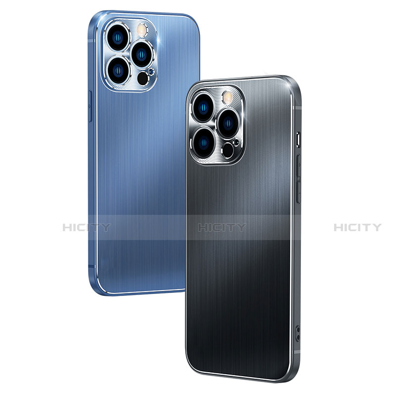 Handyhülle Hülle Luxus Aluminium Metall Tasche M09 für Apple iPhone 13 groß