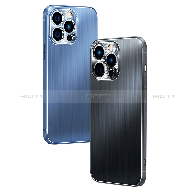 Handyhülle Hülle Luxus Aluminium Metall Tasche M09 für Apple iPhone 15 groß