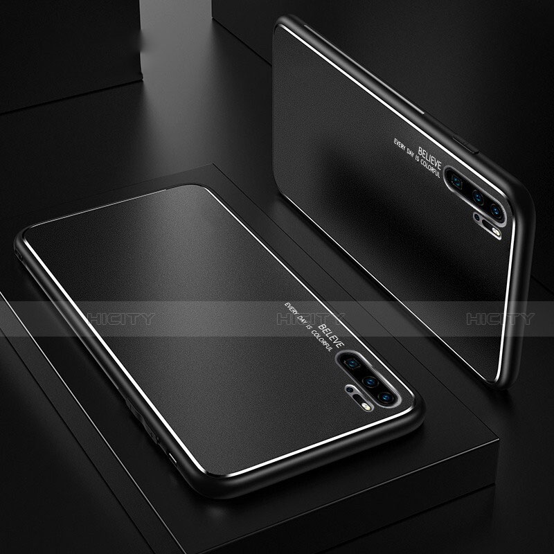 Handyhülle Hülle Luxus Aluminium Metall Tasche T01 für Huawei P30 Pro New Edition groß