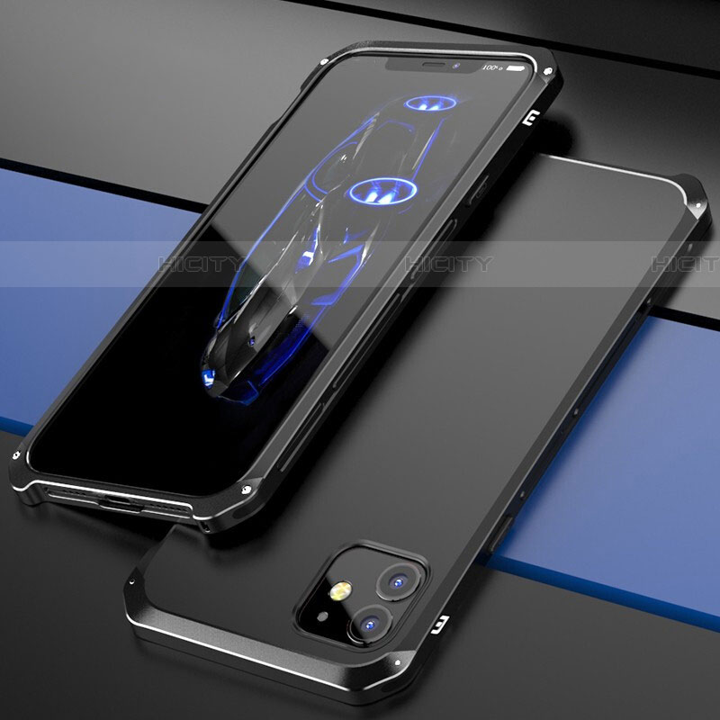 Handyhülle Hülle Luxus Aluminium Metall Tasche T02 für Apple iPhone 11 groß