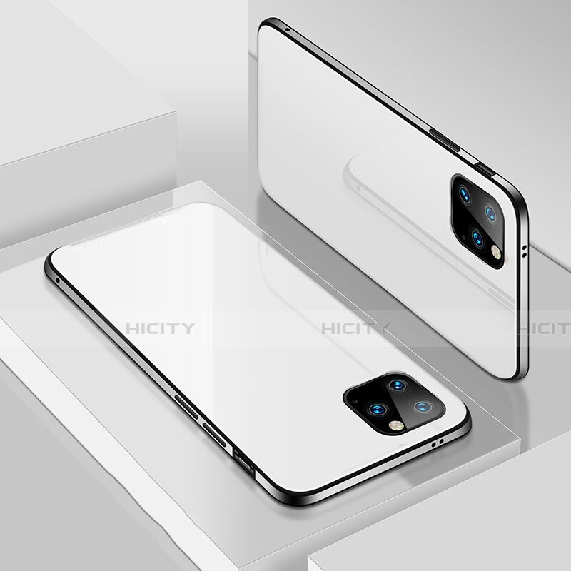 Handyhülle Hülle Luxus Aluminium Metall Tasche T02 für Apple iPhone 11 Pro Max groß