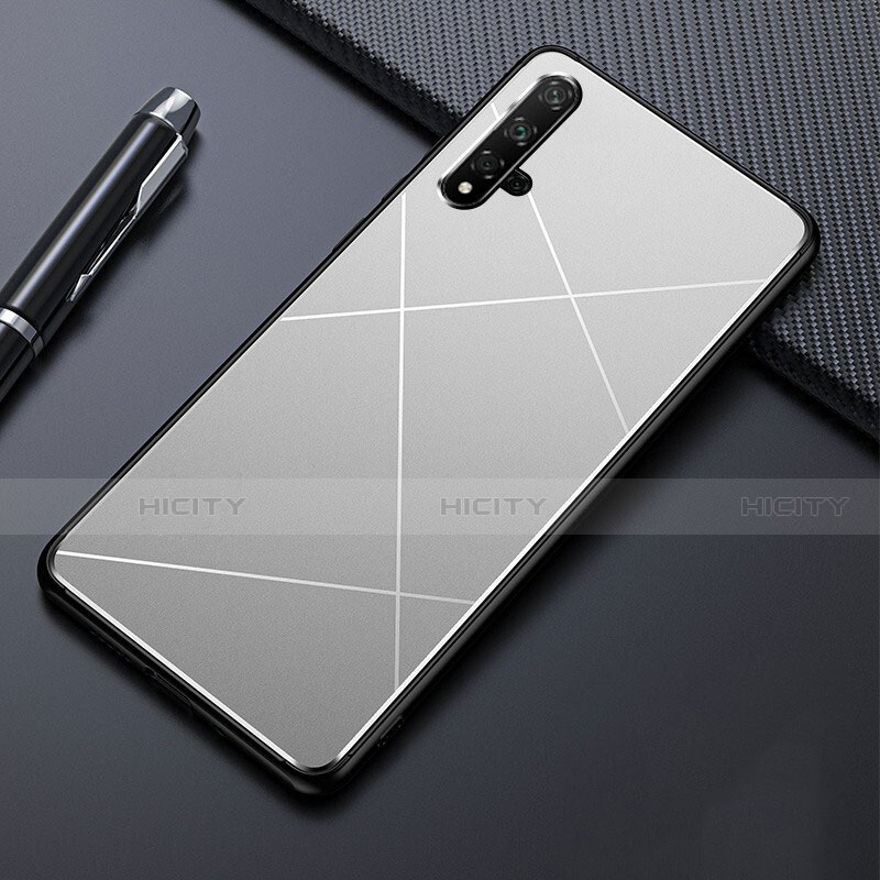 Handyhülle Hülle Luxus Aluminium Metall Tasche T02 für Huawei Honor 20 groß