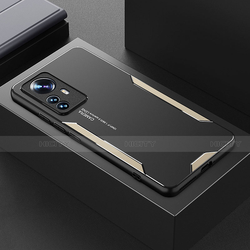 Handyhülle Hülle Luxus Aluminium Metall und Silikon Rahmen Tasche für Xiaomi Mi 12 5G groß