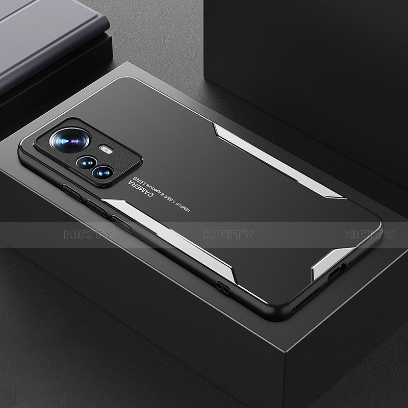 Handyhülle Hülle Luxus Aluminium Metall und Silikon Rahmen Tasche für Xiaomi Mi 12 5G groß