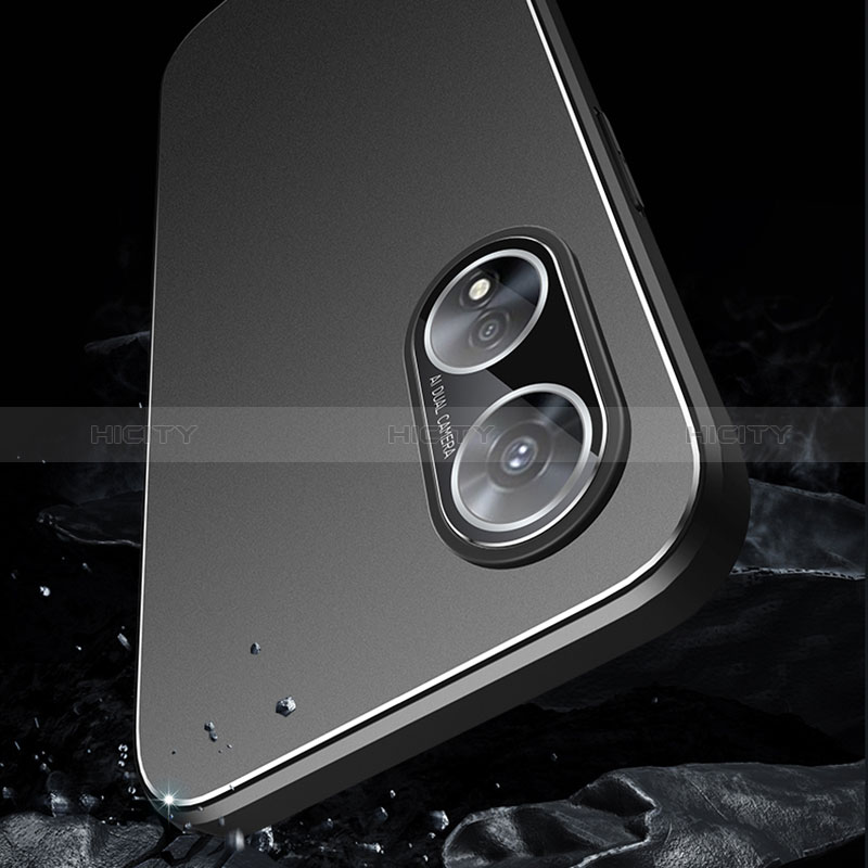 Handyhülle Hülle Luxus Aluminium Metall und Silikon Rahmen Tasche J01 für Oppo A58 5G