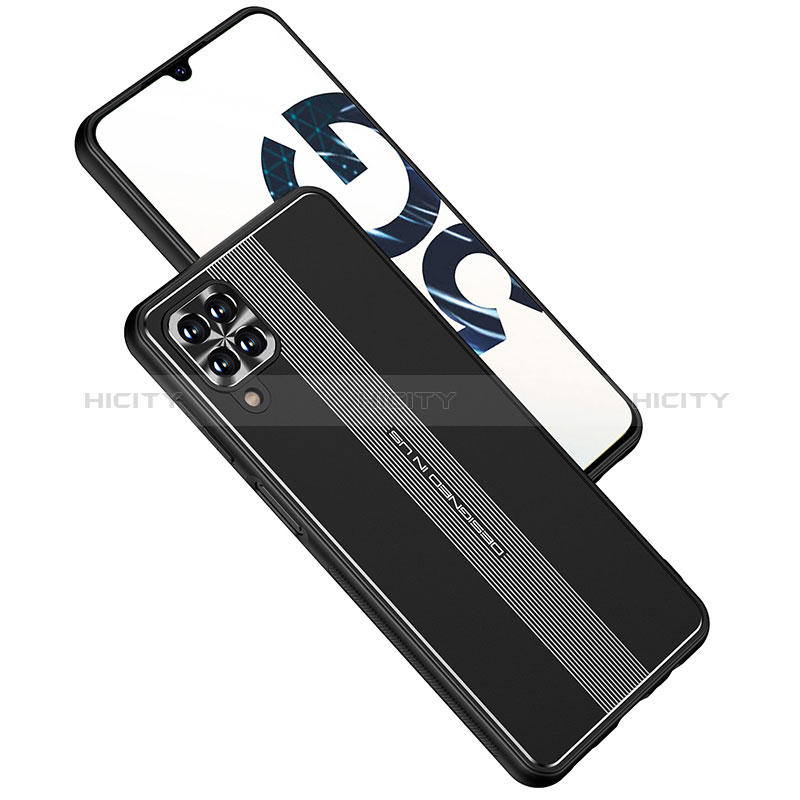 Handyhülle Hülle Luxus Aluminium Metall und Silikon Rahmen Tasche JL1 für Samsung Galaxy A12 Nacho