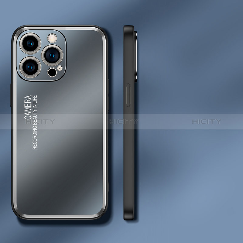 Handyhülle Hülle Luxus Aluminium Metall und Silikon Rahmen Tasche JL2 für Apple iPhone 15 Pro Max