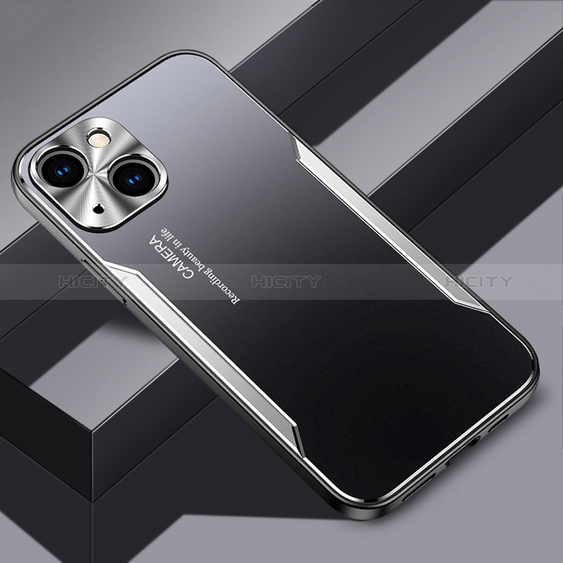 Handyhülle Hülle Luxus Aluminium Metall und Silikon Rahmen Tasche JL3 für Apple iPhone 14