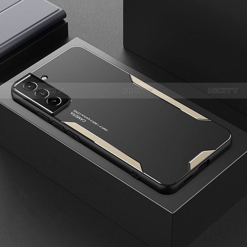Handyhülle Hülle Luxus Aluminium Metall und Silikon Rahmen Tasche M01 für Samsung Galaxy S21 5G