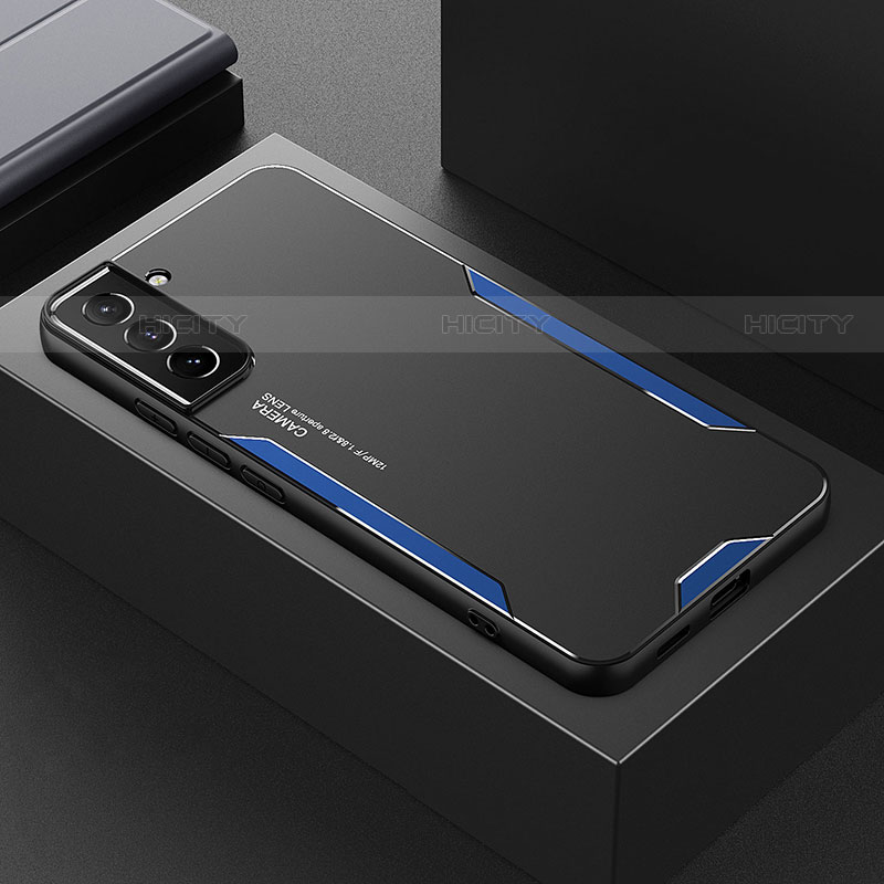 Handyhülle Hülle Luxus Aluminium Metall und Silikon Rahmen Tasche M01 für Samsung Galaxy S21 Plus 5G