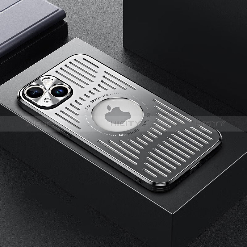 Handyhülle Hülle Luxus Aluminium Metall und Silikon Rahmen Tasche mit Mag-Safe Magnetic Magnetisch TX1 für Apple iPhone 14