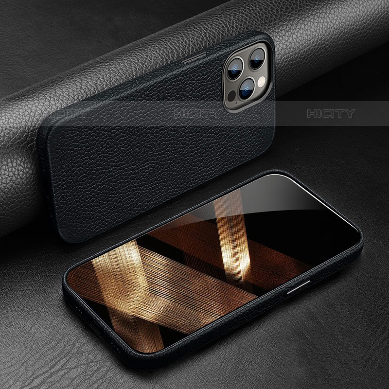 Handyhülle Hülle Luxus Leder Schutzhülle A03 für Apple iPhone 15 Pro groß