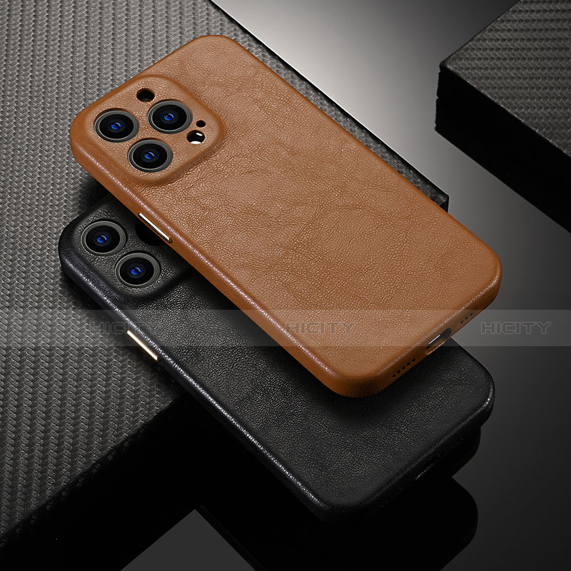 Handyhülle Hülle Luxus Leder Schutzhülle A10 für Apple iPhone 15 Pro groß