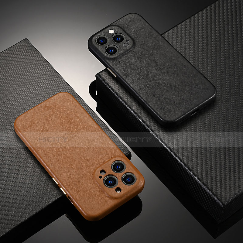Handyhülle Hülle Luxus Leder Schutzhülle A10 für Apple iPhone 15 Pro groß