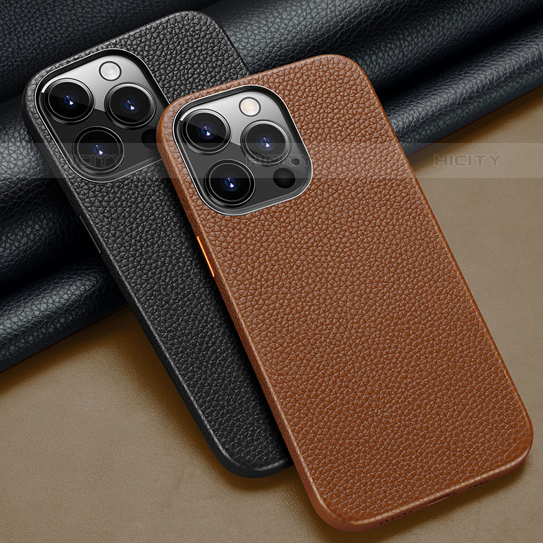 Handyhülle Hülle Luxus Leder Schutzhülle A13 für Apple iPhone 15 Pro groß