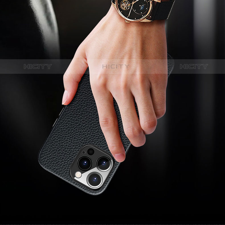 Handyhülle Hülle Luxus Leder Schutzhülle A13 für Apple iPhone 15 Pro groß