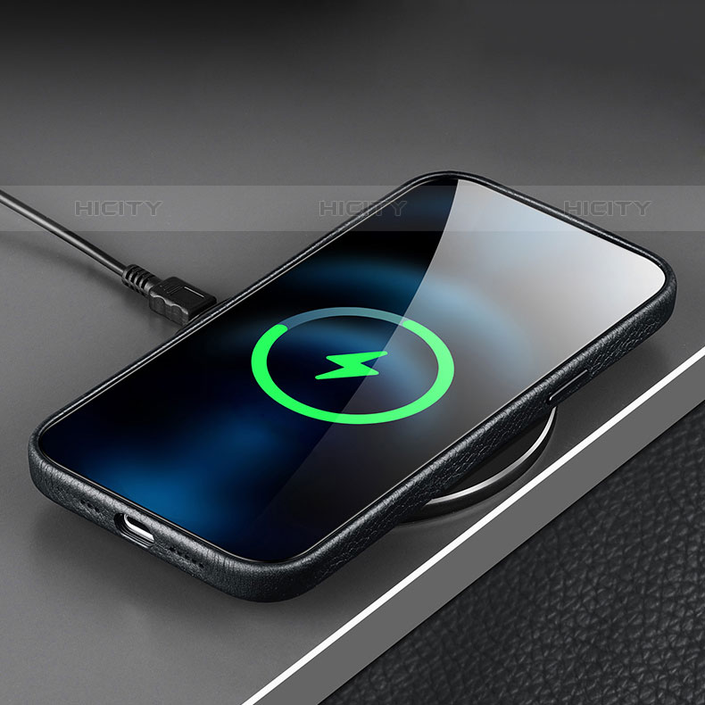 Handyhülle Hülle Luxus Leder Schutzhülle A13 für Apple iPhone 15 Pro groß