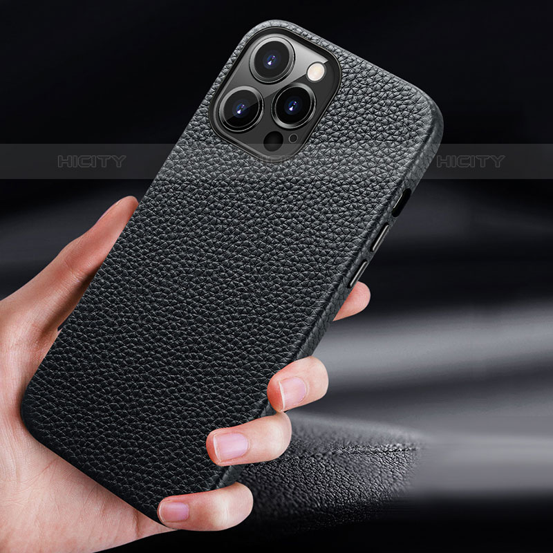 Handyhülle Hülle Luxus Leder Schutzhülle A13 für Apple iPhone 15 Pro groß