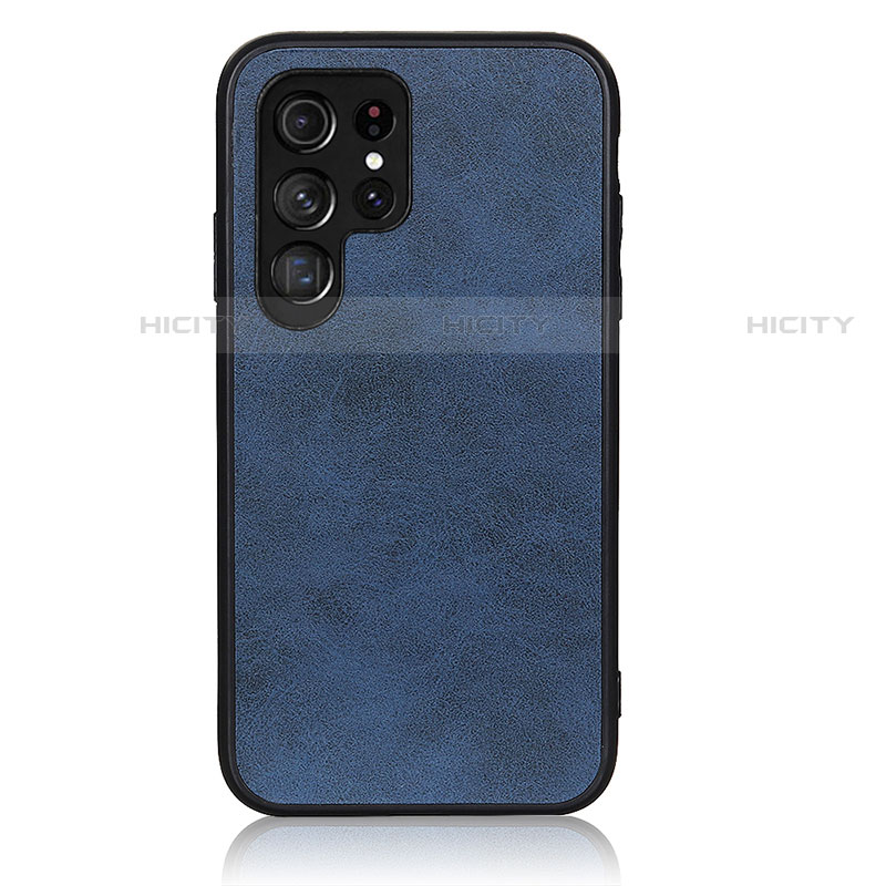 Handyhülle Hülle Luxus Leder Schutzhülle B03H für Samsung Galaxy S21 Ultra 5G Blau Plus