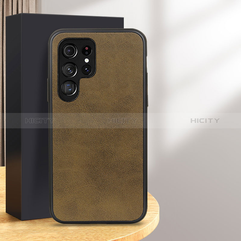 Handyhülle Hülle Luxus Leder Schutzhülle B03H für Samsung Galaxy S24 Ultra 5G groß