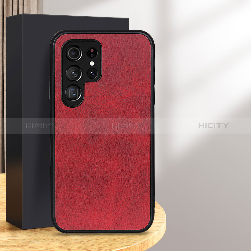 Handyhülle Hülle Luxus Leder Schutzhülle B03H für Samsung Galaxy S24 Ultra 5G groß