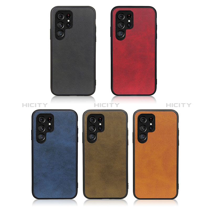 Handyhülle Hülle Luxus Leder Schutzhülle B03H für Samsung Galaxy S24 Ultra 5G groß