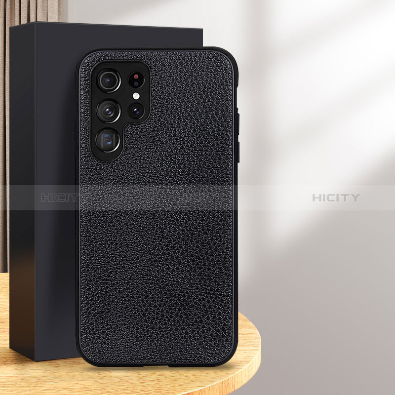 Handyhülle Hülle Luxus Leder Schutzhülle B05H für Samsung Galaxy S24 Ultra 5G Schwarz Plus