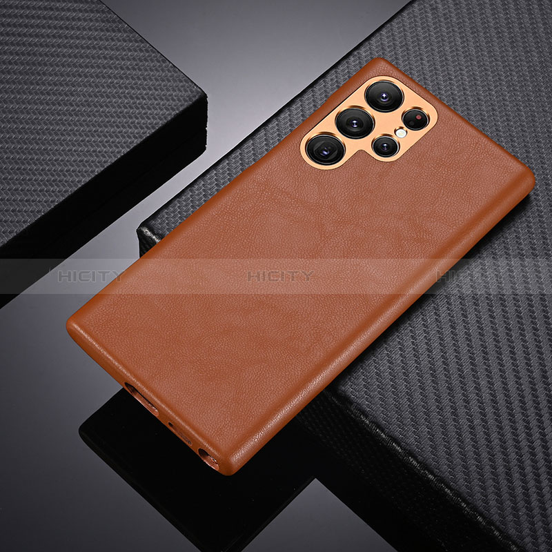 Handyhülle Hülle Luxus Leder Schutzhülle C06 für Samsung Galaxy S24 Ultra 5G groß