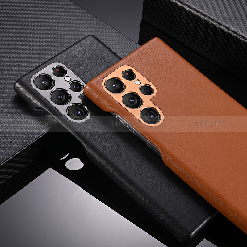 Handyhülle Hülle Luxus Leder Schutzhülle C06 für Samsung Galaxy S24 Ultra 5G groß