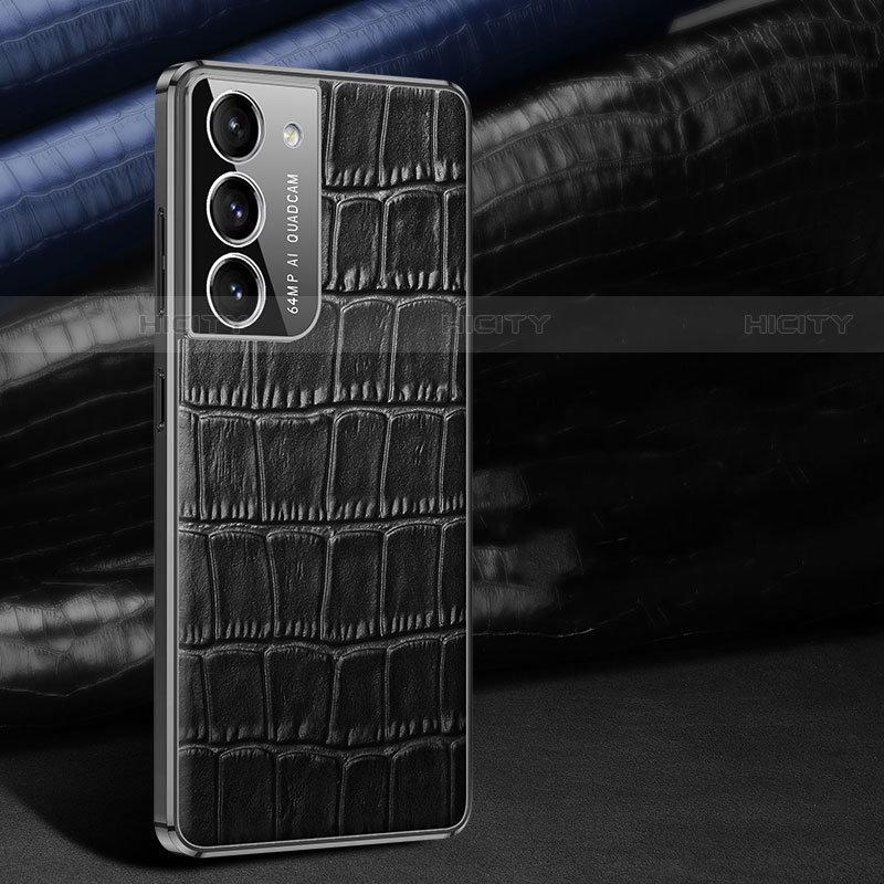 Handyhülle Hülle Luxus Leder Schutzhülle C09 für Samsung Galaxy S23 Plus 5G Schwarz