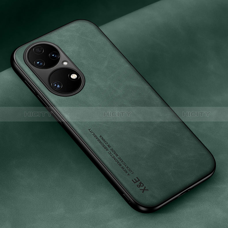 Handyhülle Hülle Luxus Leder Schutzhülle DY2 für Huawei P50 Pro Grün Plus