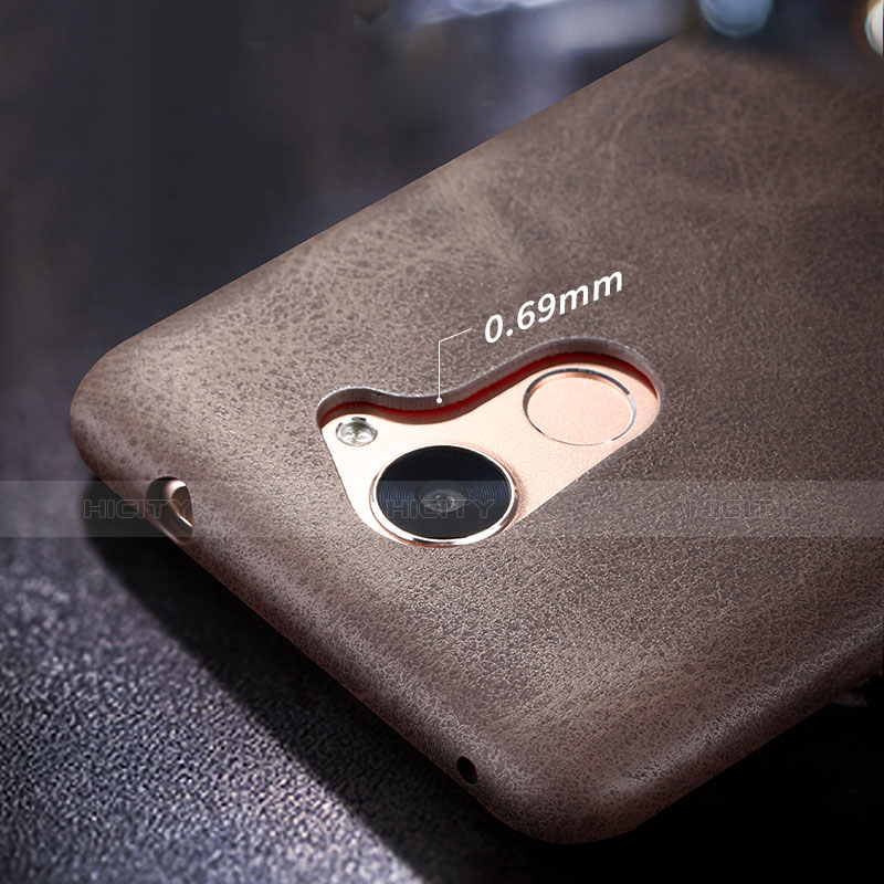 Handyhülle Hülle Luxus Leder Schutzhülle für Huawei Enjoy 7 Plus Braun