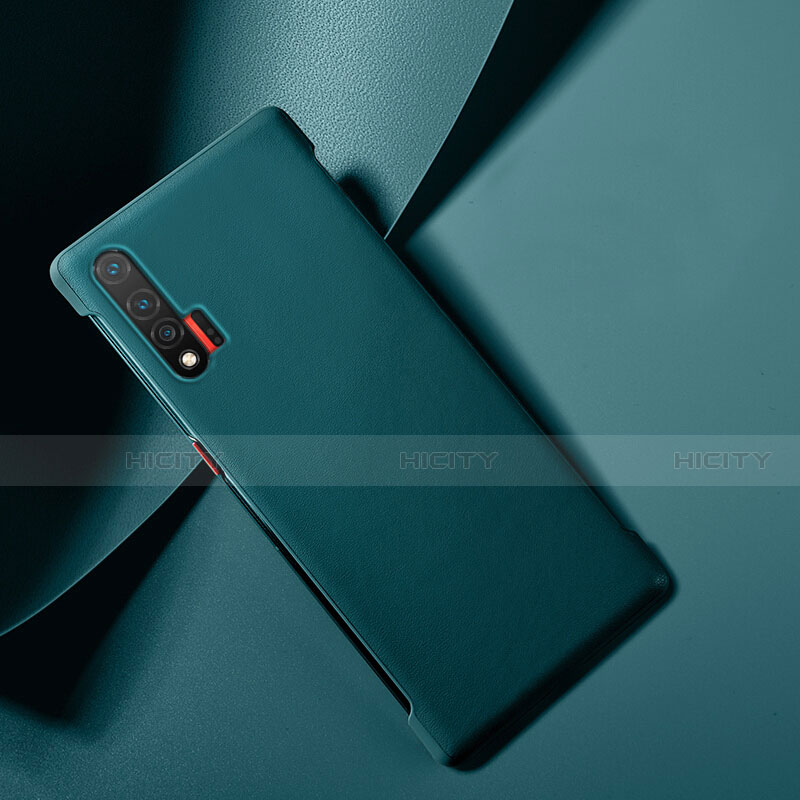 Handyhülle Hülle Luxus Leder Schutzhülle für Huawei Nova 6 Blau Plus