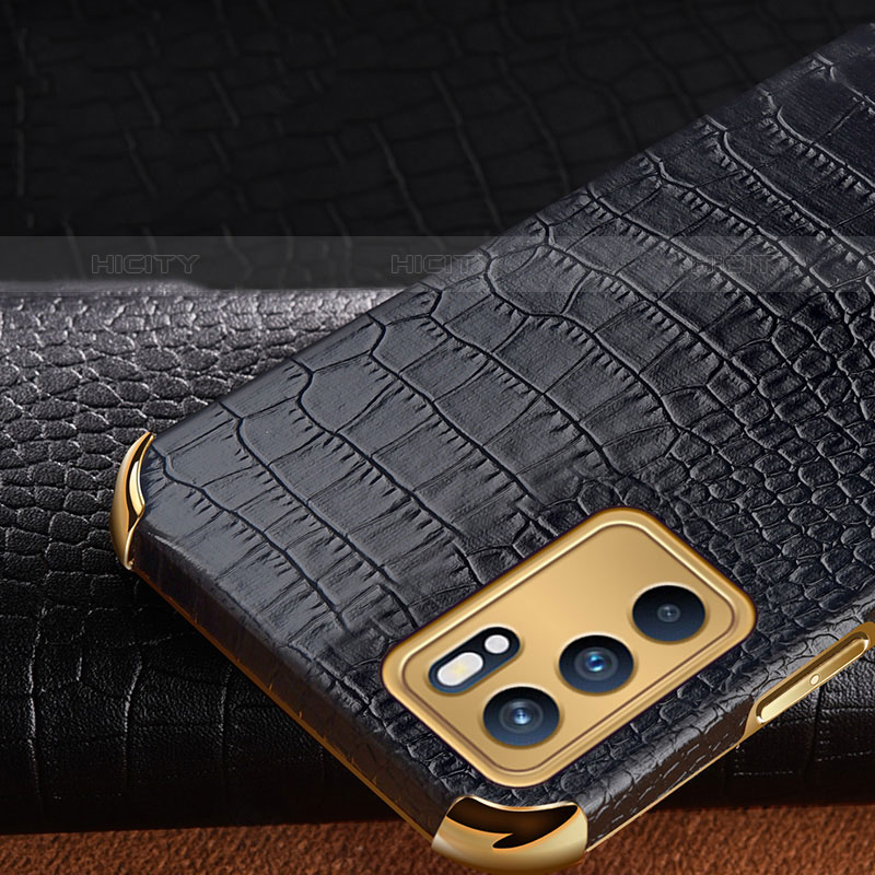 Handyhülle Hülle Luxus Leder Schutzhülle für Oppo Reno6 Pro 5G India