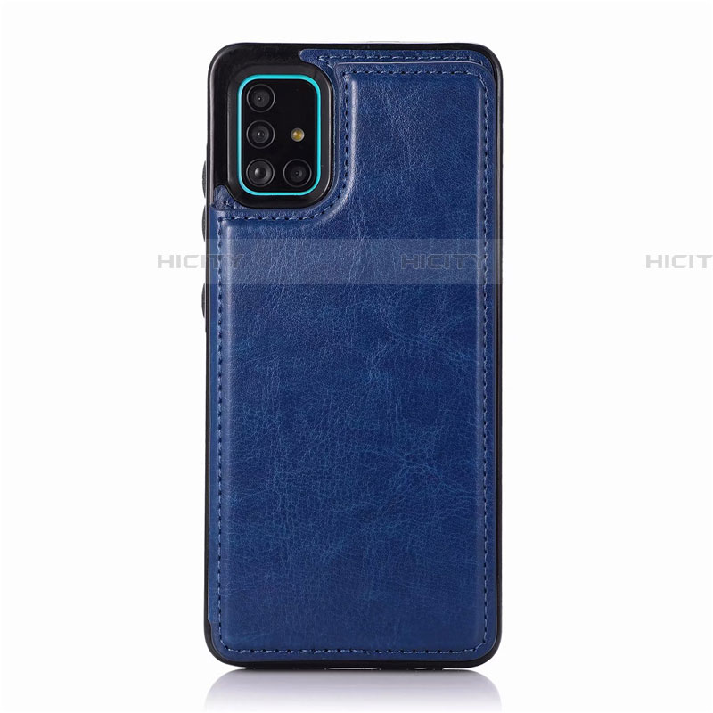 Handyhülle Hülle Luxus Leder Schutzhülle für Samsung Galaxy A51 5G Blau