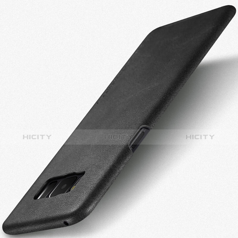 Handyhülle Hülle Luxus Leder Schutzhülle für Samsung Galaxy S8 Plus Schwarz