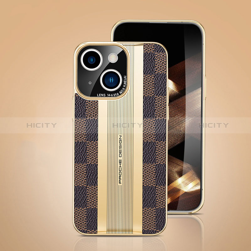 Handyhülle Hülle Luxus Leder Schutzhülle JB4 für Apple iPhone 15 Plus groß