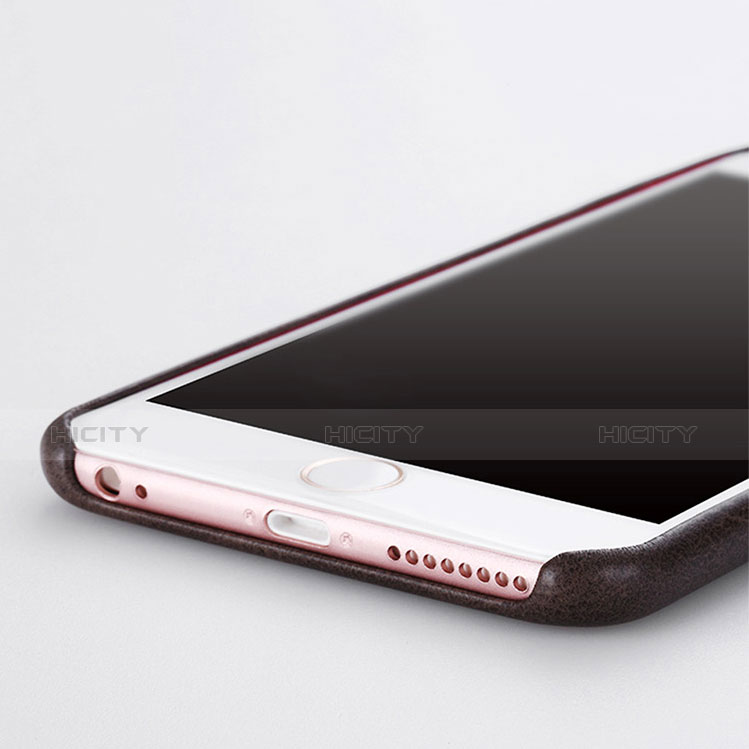 Handyhülle Hülle Luxus Leder Schutzhülle L02 für Apple iPhone 6S Plus Braun groß