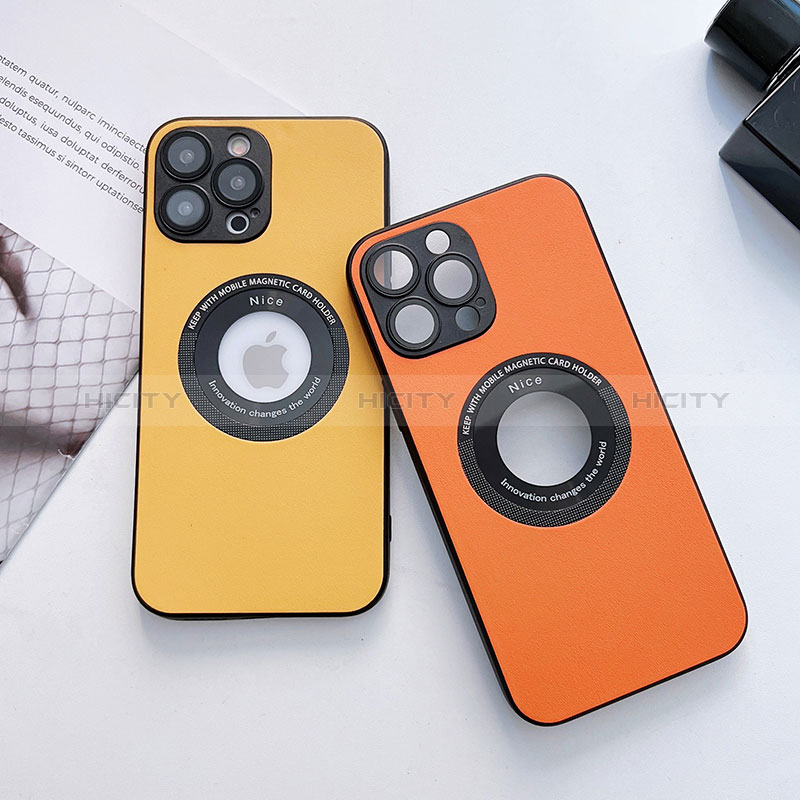 Handyhülle Hülle Luxus Leder Schutzhülle mit Mag-Safe Magnetic Magnetisch für Apple iPhone 15 Pro