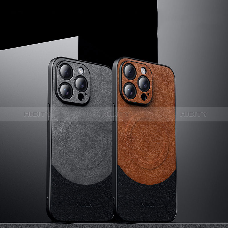 Handyhülle Hülle Luxus Leder Schutzhülle mit Mag-Safe Magnetic Magnetisch LD4 für Apple iPhone 14 Pro Max