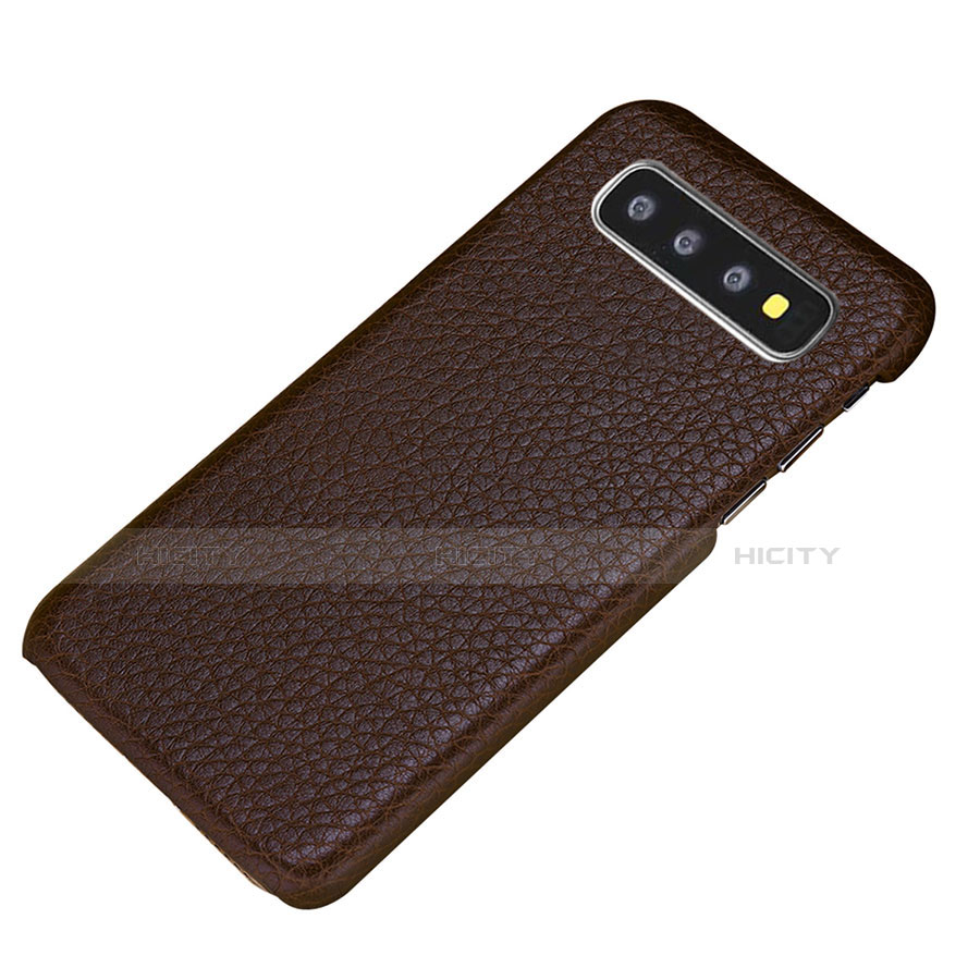 Handyhülle Hülle Luxus Leder Schutzhülle P01 für Samsung Galaxy S10e groß