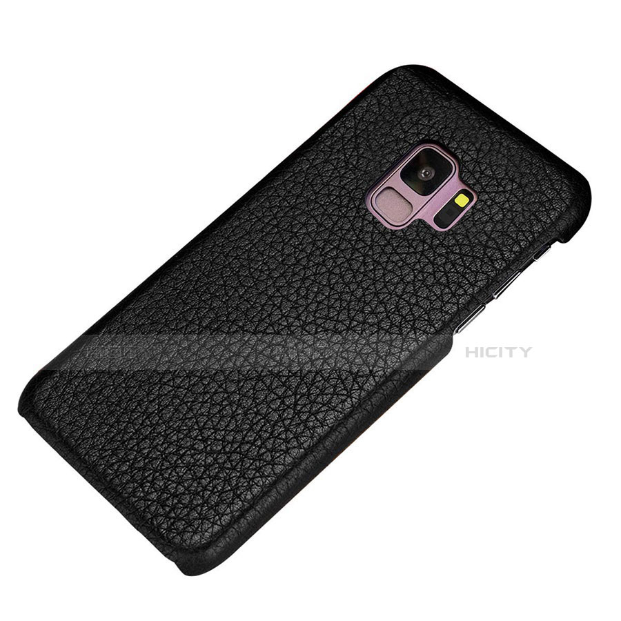Handyhülle Hülle Luxus Leder Schutzhülle P01 für Samsung Galaxy S9 groß