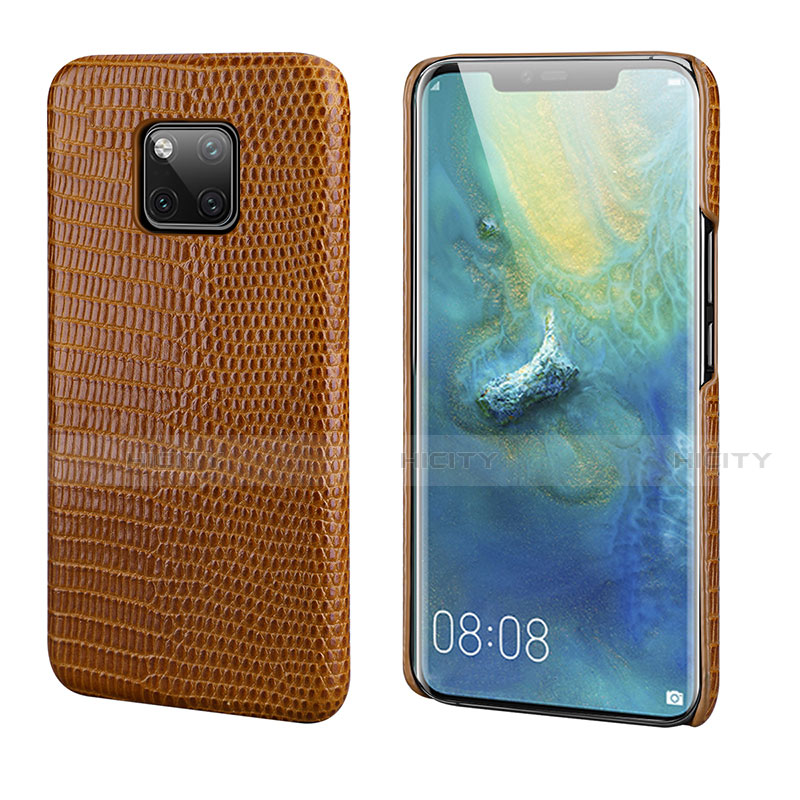 Handyhülle Hülle Luxus Leder Schutzhülle P02 für Huawei Mate 20 Pro groß