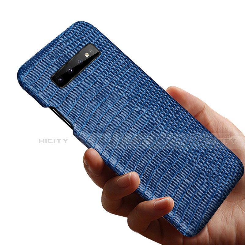 Handyhülle Hülle Luxus Leder Schutzhülle P02 für Samsung Galaxy S10e groß
