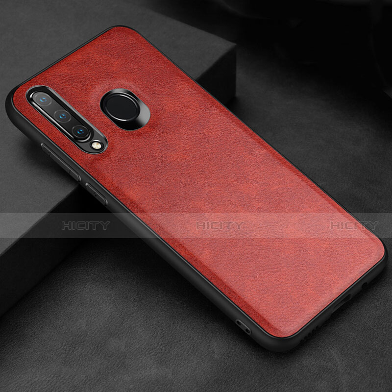 Handyhülle Hülle Luxus Leder Schutzhülle R02 für Huawei P30 Lite Rot