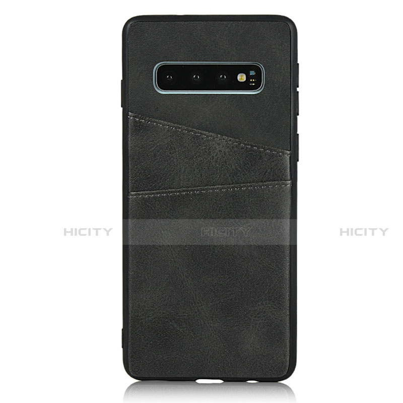 Handyhülle Hülle Luxus Leder Schutzhülle R02 für Samsung Galaxy S10 groß