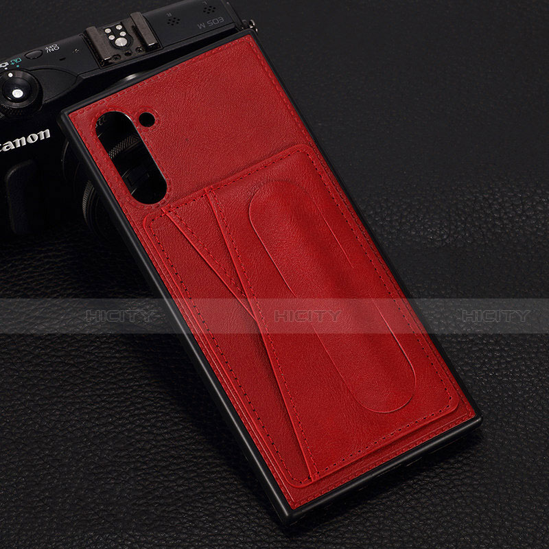 Handyhülle Hülle Luxus Leder Schutzhülle R07 für Samsung Galaxy Note 10 5G Rot Plus
