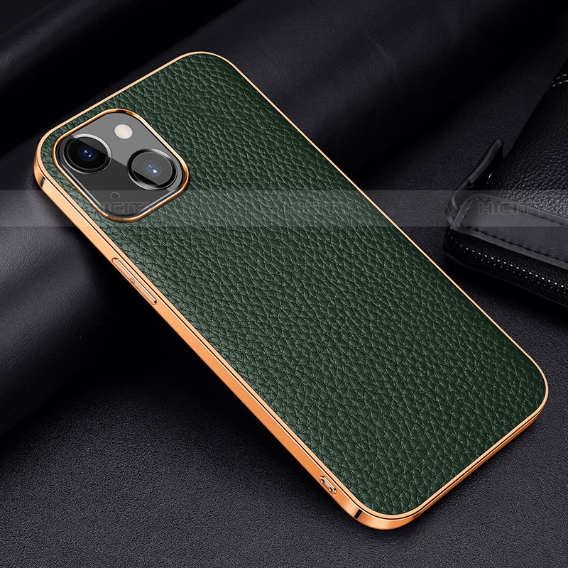 Handyhülle Hülle Luxus Leder Schutzhülle S01 für Apple iPhone 13 Mini Grün