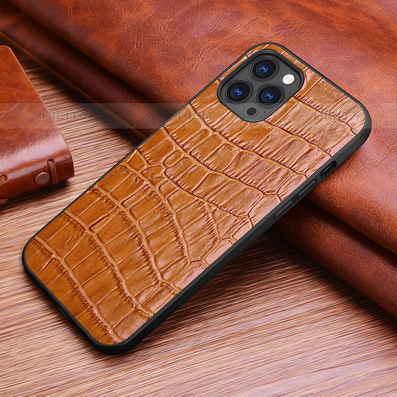 Handyhülle Hülle Luxus Leder Schutzhülle S02 für Apple iPhone 15 Pro groß